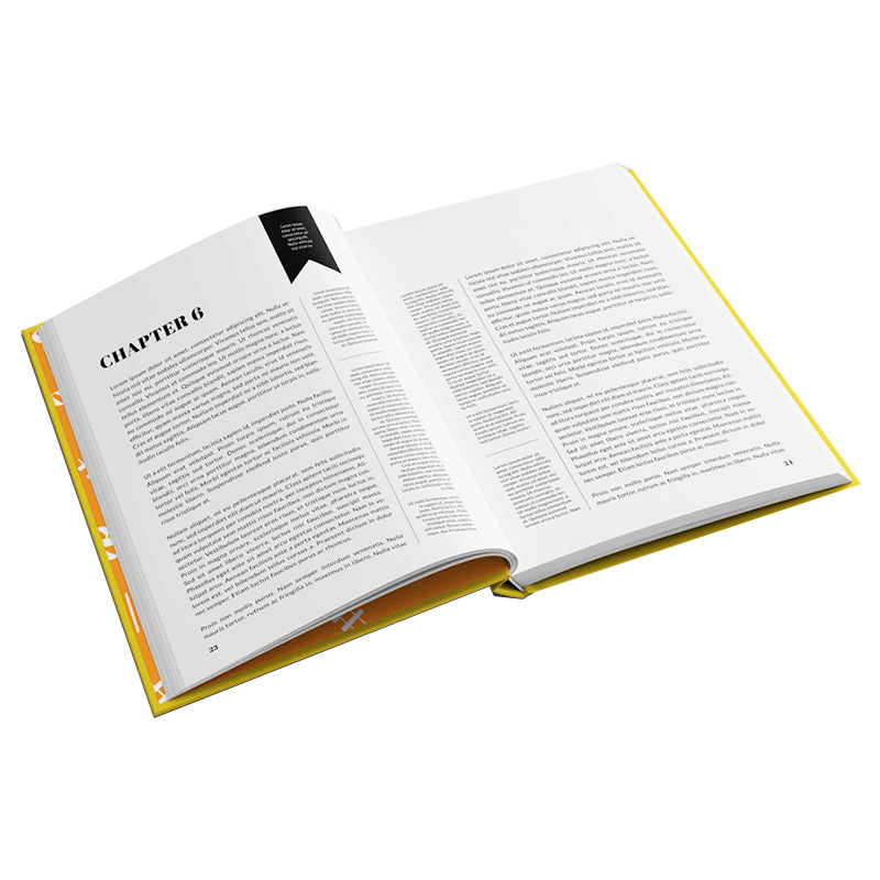Kundenspezifischer Druckservice für Hardcover-Bücher in farbenfrohen Formen