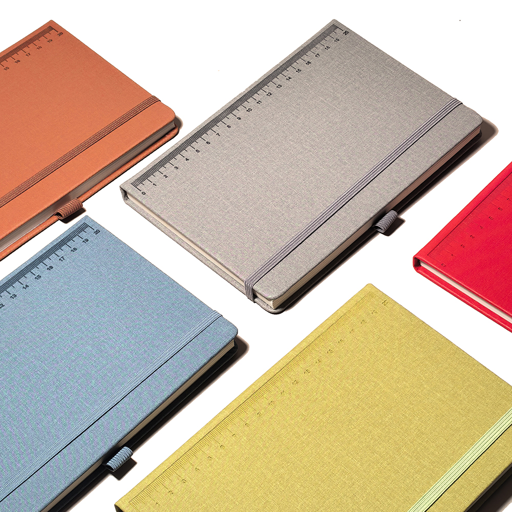 PU Hardcover -Notizbuch mit Gurten mit Stift