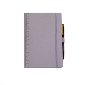 PU Hardcover -Notizbuch mit Gurten mit Stift